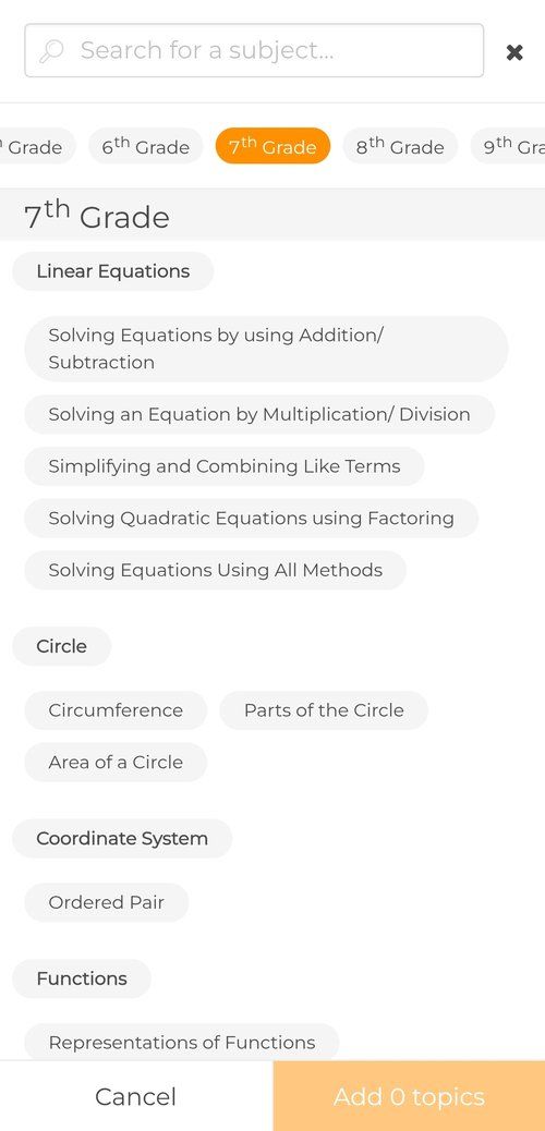 Tutorela&#x27;s curriculum aligned material