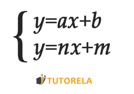 A system of two linear equations