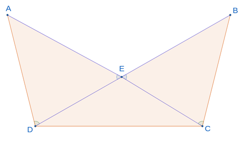 Exercise 4 Given the isosceles triangle EDC.