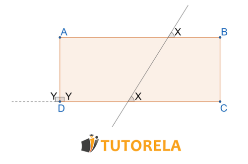 What are the angles marked with the letter X in the figure?