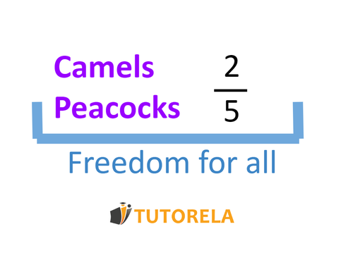 A2 camels and 5 peacocks
