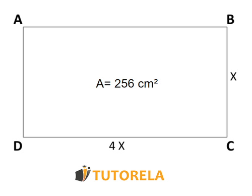 a- Exercise 5 The area of the rectangle is equal to 256 cm².