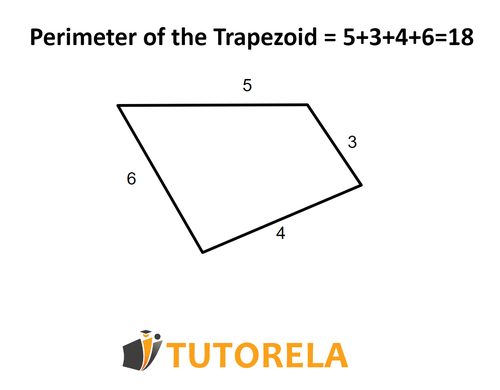 A2 -Perimeter of the trapezoid = 5+3+4+6=18