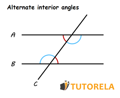 A - you can see two pairs of alternating internal angles