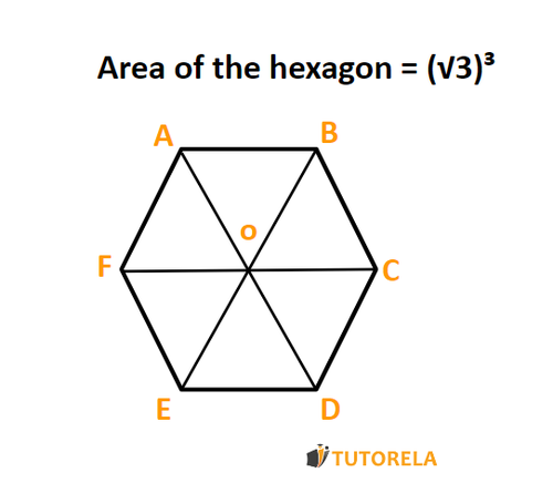 A8 - Area of the hexagon = (√3)³
