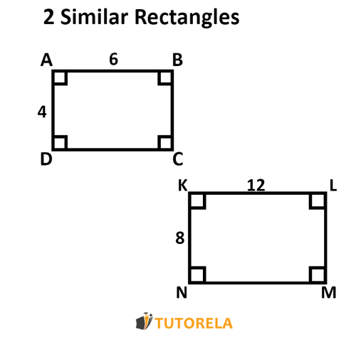 two similar Rectangles