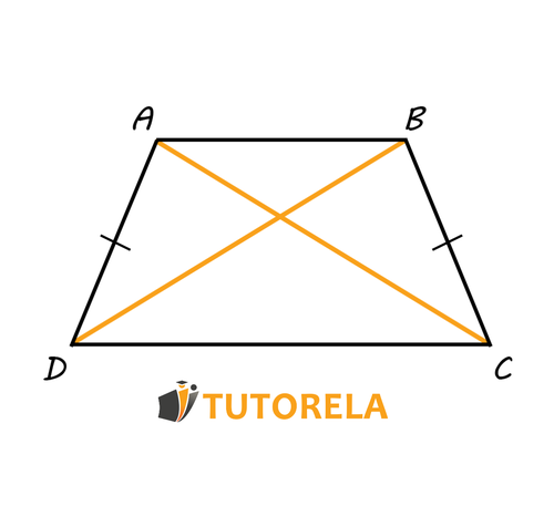 A1 - Diagonals of an isosceles trapezoid