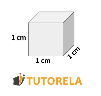 a cube whose length of each of its sides is 1 cm