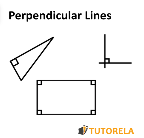 Perpendicular lines are vertical lines that form a right angle between them