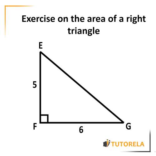 A4 - we will calculate the area of a right triangle