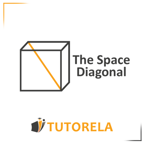 Diagram of a rectangular prism (cuboid) illustrating its diagonal, labeled 'Diagonal del ortoedro.' The orange diagonal highlights the use of the Pythagorean theorem to calculate its length. Featured in a guide on applying the Pythagorean theorem to 3D shapes.