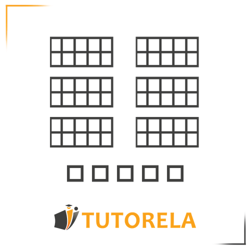 Visual representation of subtraction using grouped blocks and individual units for teaching basic arithmetic concepts.