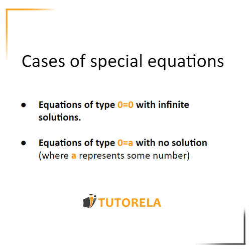 A - Special Cases of Equations