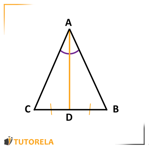 In an isosceles triangle - the median drawn from the vertex angle is also a height and an angle bisector.
