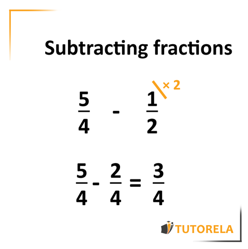 A1 - Subtraction of fractions