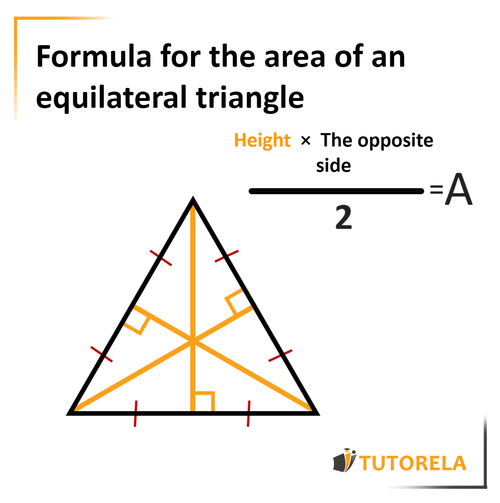 A - Formula for area of equilateral triangle