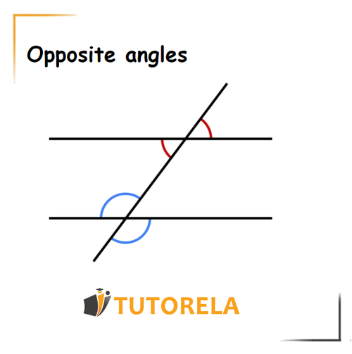 C - Opposite angles