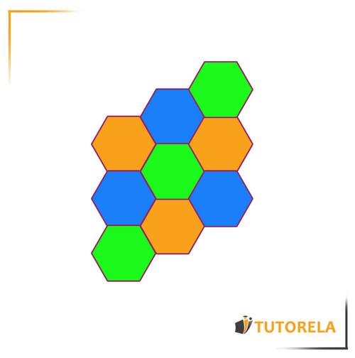 Tessellation with regular hexagons