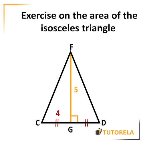 A3 - Exercise on calculating the area of the isosceles triangle